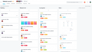 asana sprint agile scrum flusso di lavoro pm