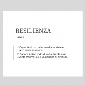 vocabolario resilienza